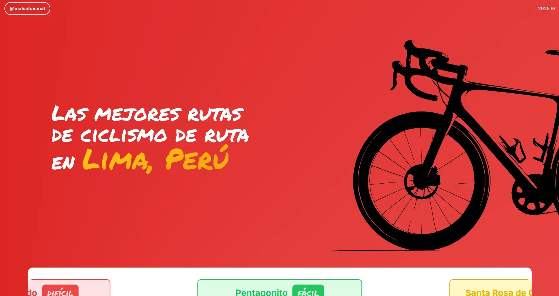 Peru Road Cycling page